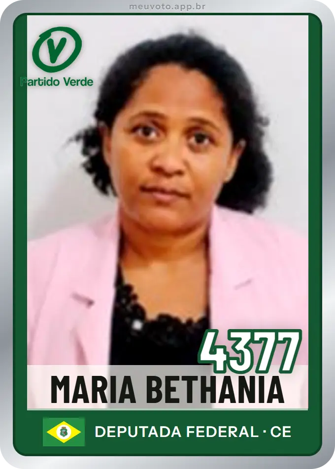 Carta de Maria Bethania, número 4377, PV