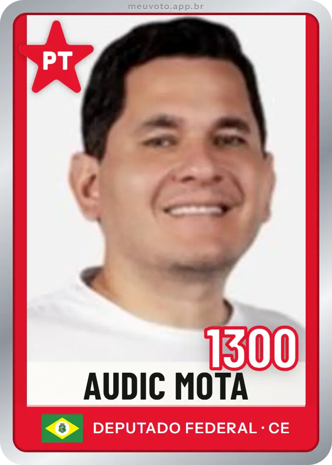 Carta de Audic Mota, número 1300, PT