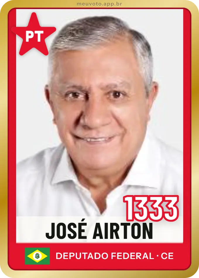 Carta de José Airton, número 1333, PT