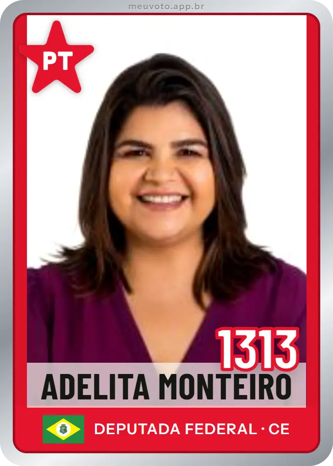 Carta de Adelita Monteiro, número 1313, PT