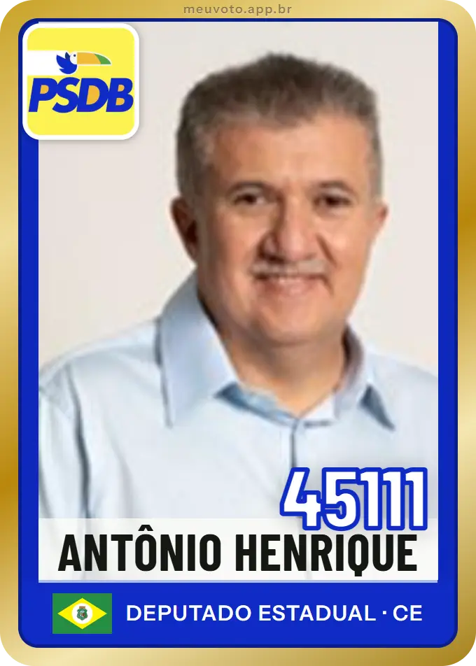 Carta de Antônio Henrique, número 45111, PSDB
