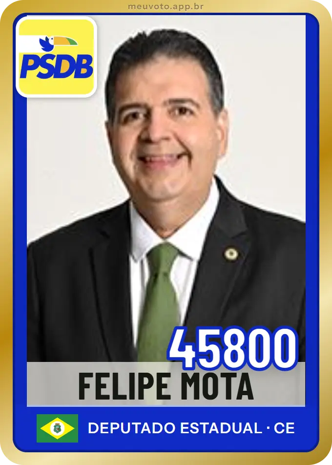 Carta de Felipe Mota, número 45800, PSDB