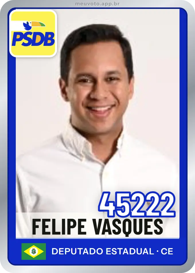 Carta de Felipe Vasques, número 45222, PSDB