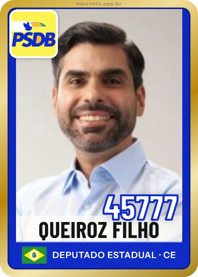 Carta de Queiroz Filho, número 45777, PSDB