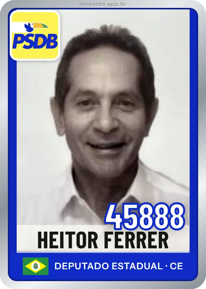 Carta de Heitor Ferrer, número 45888, PSDB