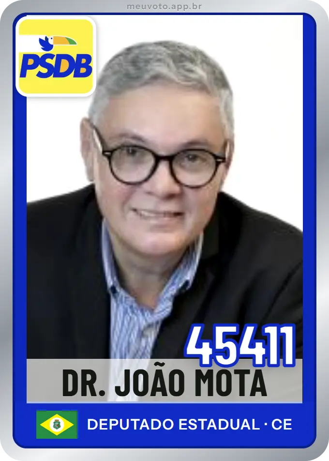 Carta de Dr. João Mota, número 45411, PSDB