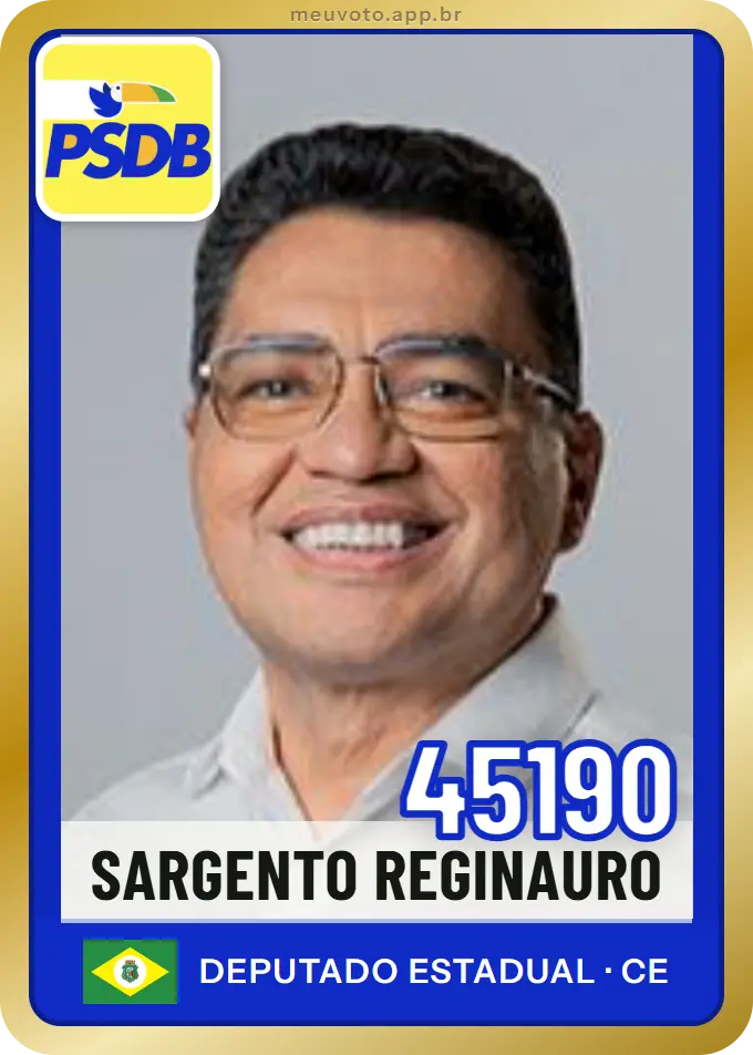 Carta de Sargento Reginauro, número 45190, PSDB