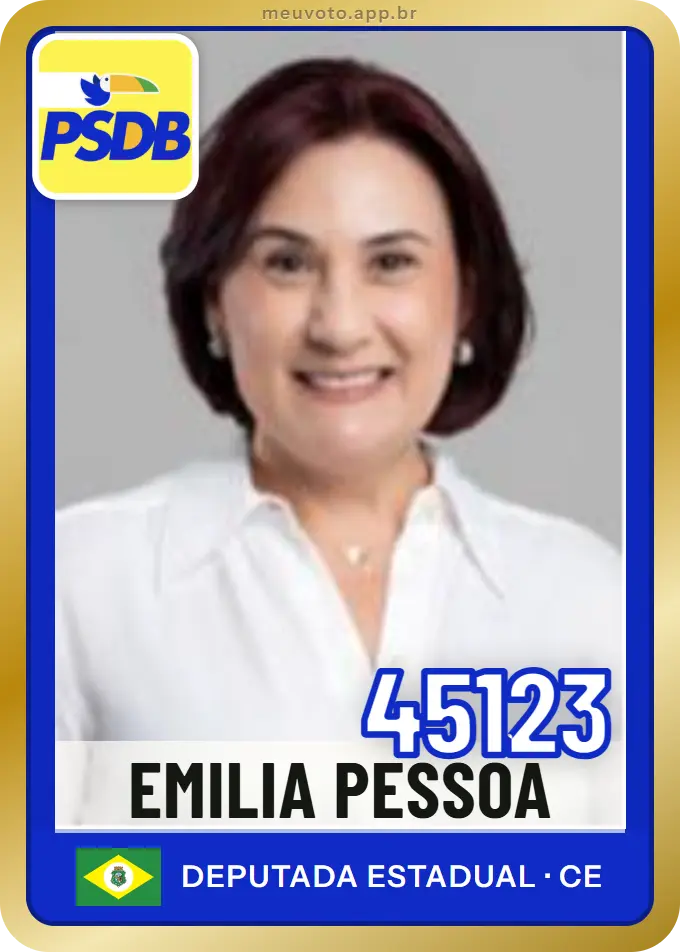 Carta de Emilia Pessoa, número 45123, PSDB
