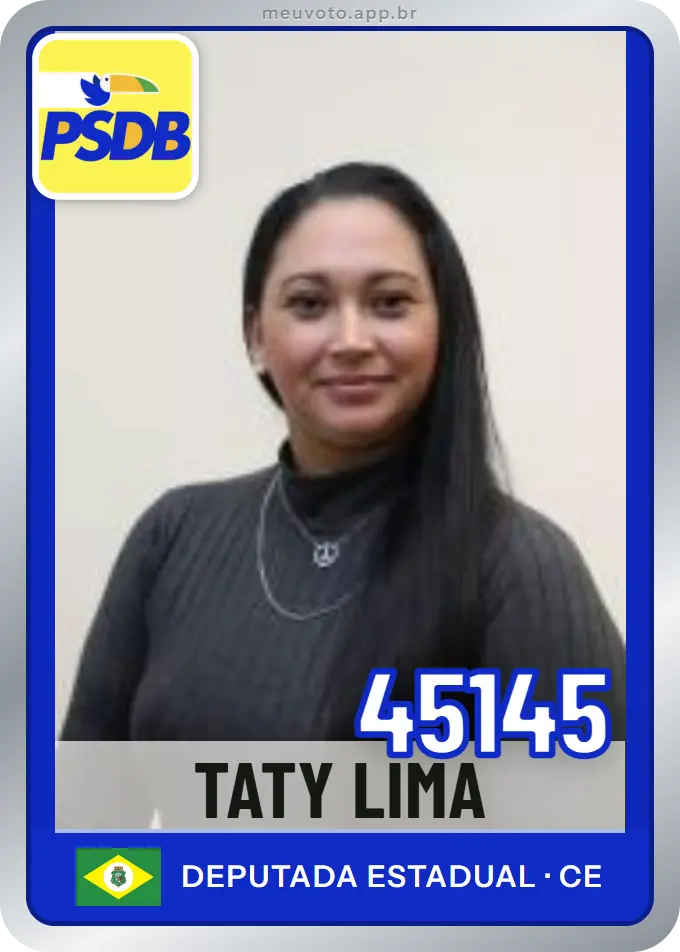Carta de Taty Lima, número 45145, PSDB