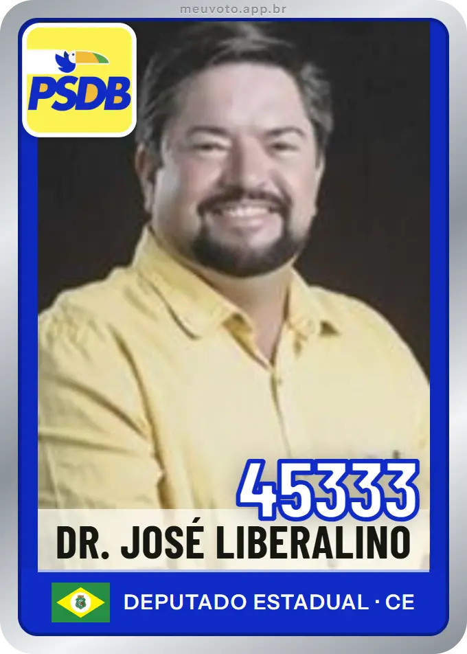 Carta de Dr. José Liberalino, número 45333, PSDB