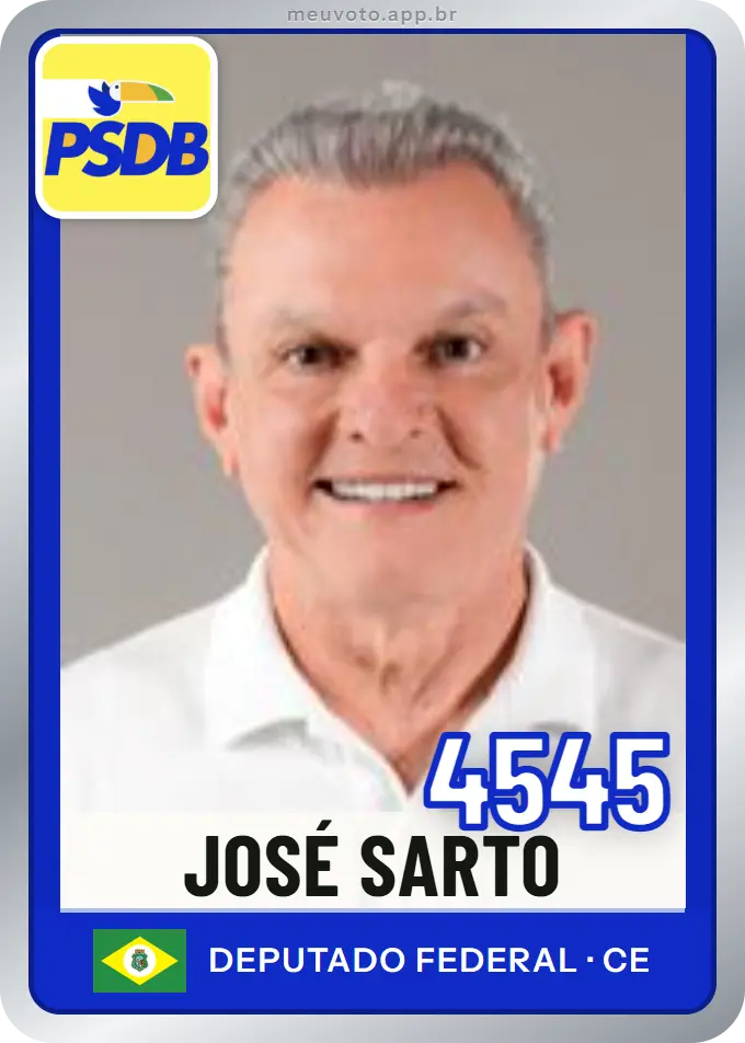 Carta de José Sarto, número 4545, PSDB