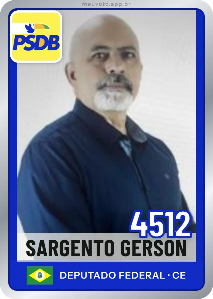 Carta de Sargento Gerson, número 4512, PSDB