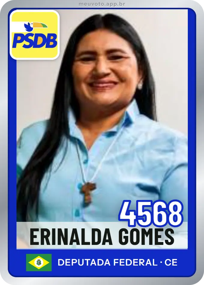 Carta de Erinalda Gomes, número 4568, PSDB
