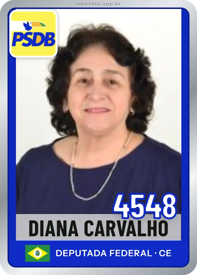 Carta de Diana Carvalho, número 4548, PSDB