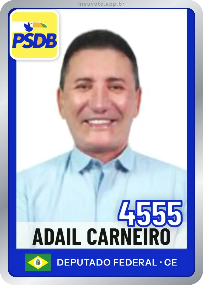 Carta de Adail Carneiro, número 4555, PSDB