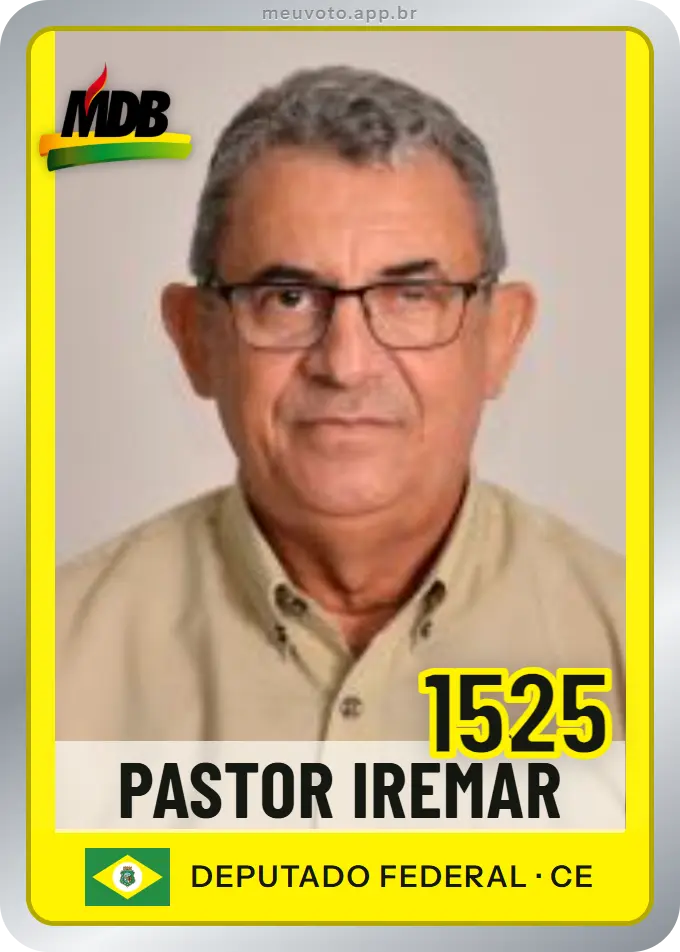 Carta de Pastor Iremar, número 1525, MDB