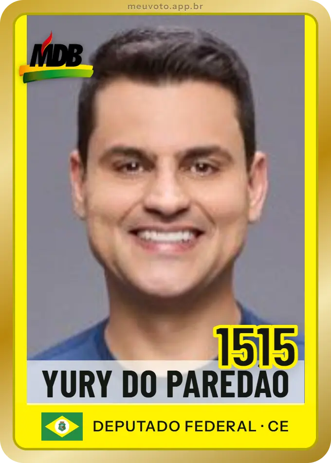 Carta de Yury do Paredão, número 1515, MDB