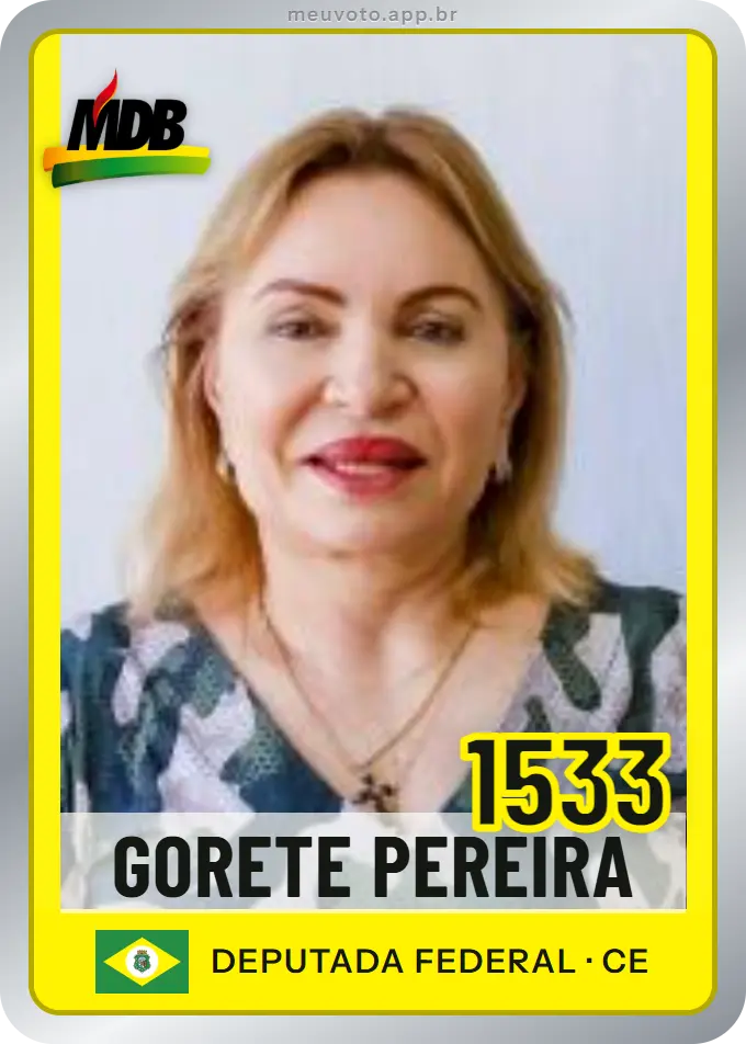 Carta de Gorete Pereira, número 1533, MDB