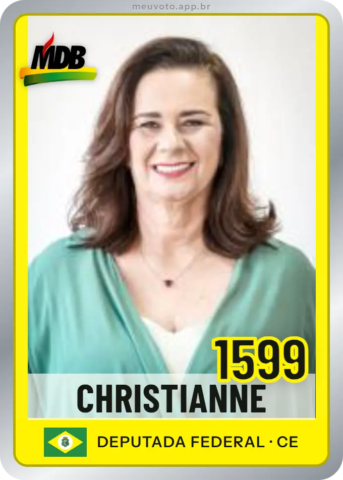 Carta de Christianne, número 1599, MDB
