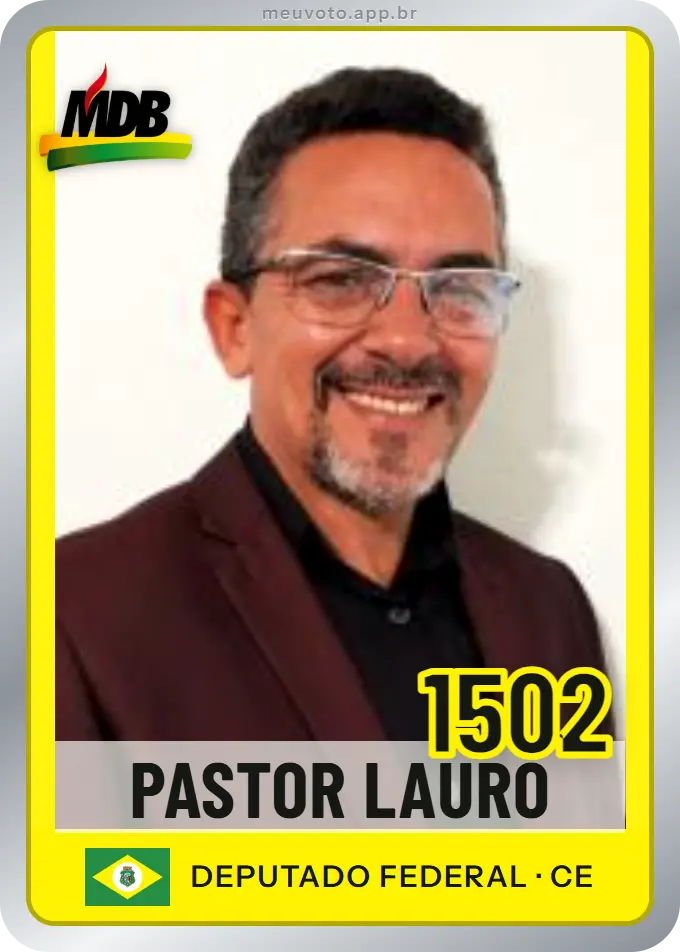 Carta de Pastor Lauro, número 1502, MDB