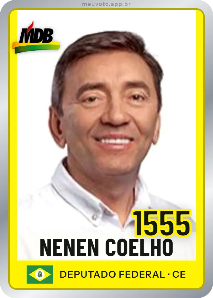 Carta de Nenen Coelho, número 1555, MDB