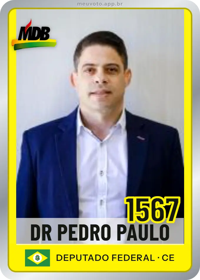 Carta de Dr Pedro Paulo, número 1567, MDB
