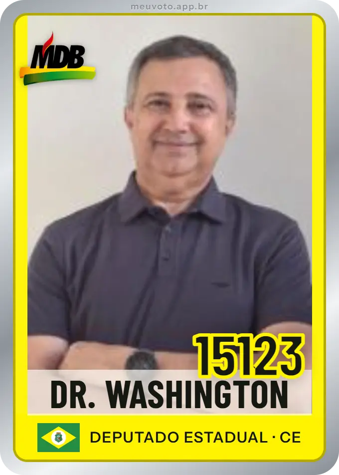 Carta de Dr. Washington, número 15123, MDB