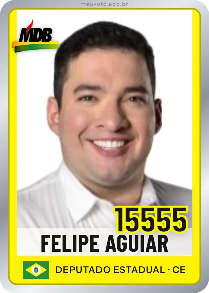 Carta de Felipe Aguiar, número 15555, MDB