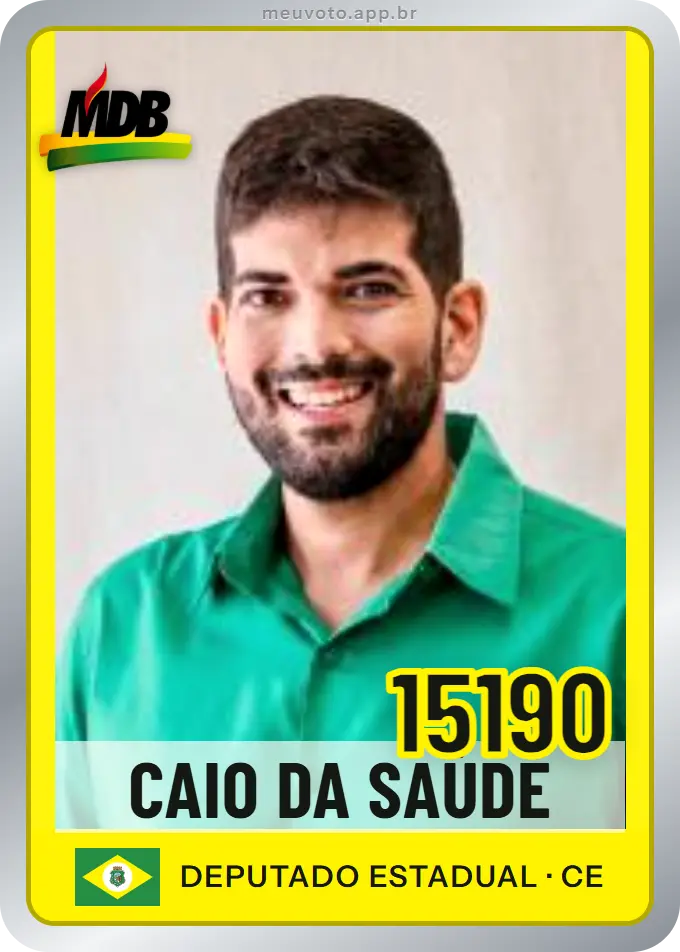 Carta de Caio da Saúde, número 15190, MDB