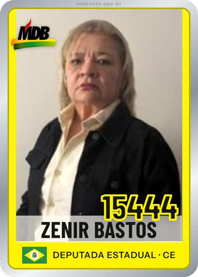 Carta de Zenir Bastos, número 15444, MDB