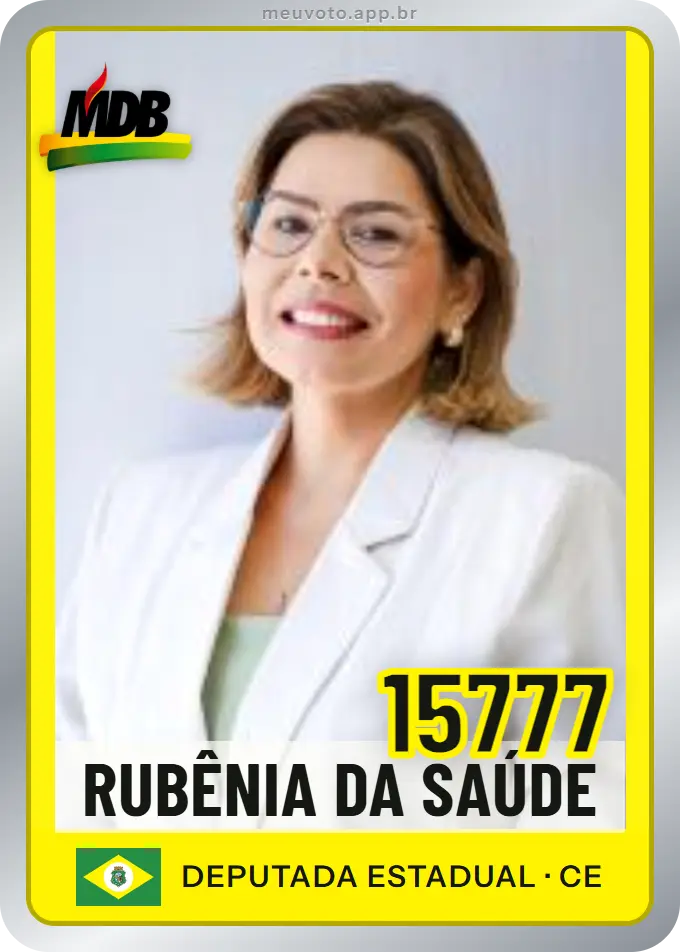 Carta de Rubênia da Saúde, número 15777, MDB