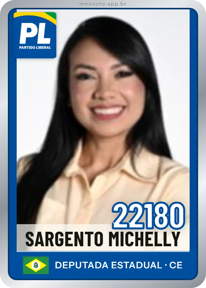 Carta de Sargento Michelly, número 22180, PL