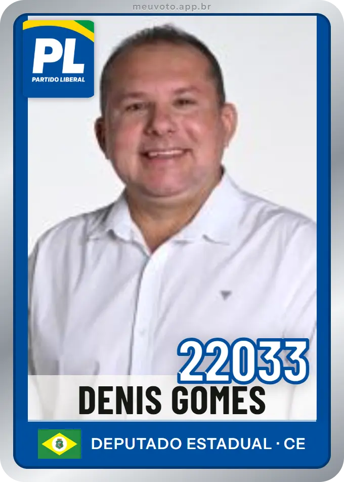 Carta de Denis Gomes, número 22033, PL