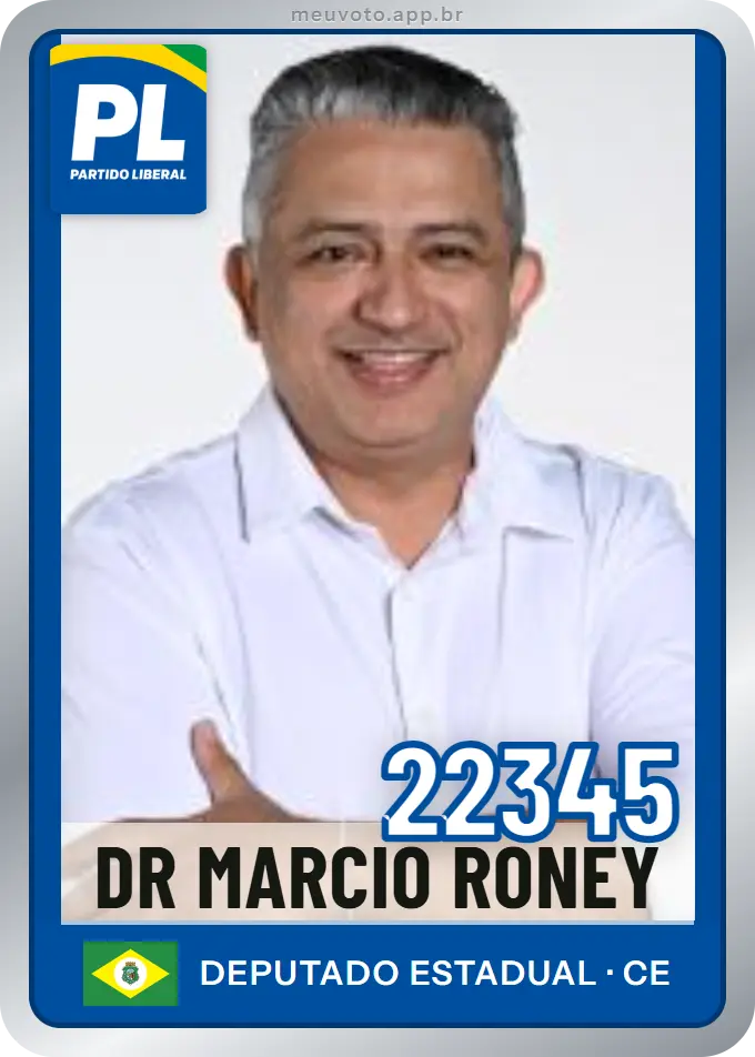 Carta de Dr Marcio Roney, número 22345, PL