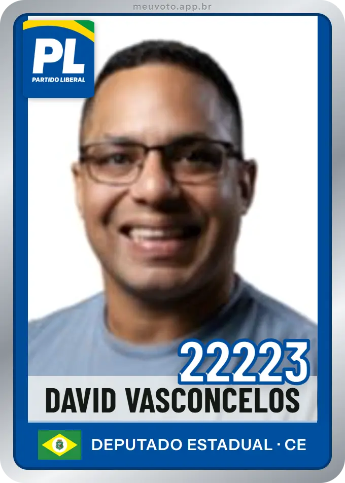 Carta de David Vasconcelos, número 22223, PL