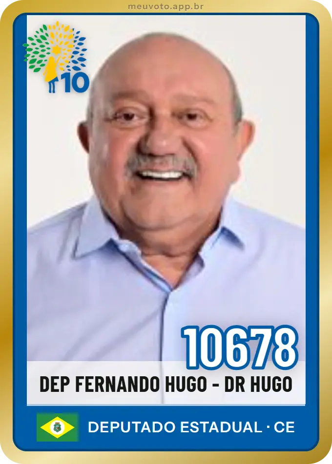 Carta de Dep Fernando Hugo - Dr Hugo, número 10678, Republicanos