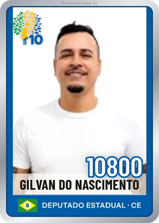 Carta de Gilvan do Nascimento, número 10800, Republicanos