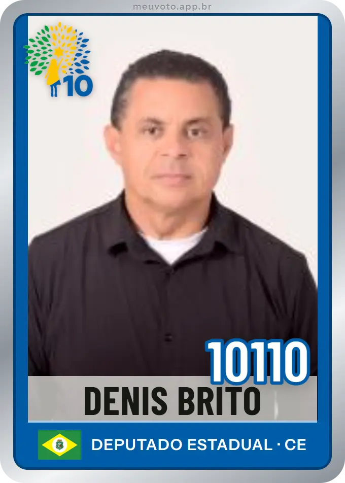 Carta de Denis Brito, número 10110, Republicanos