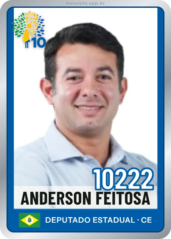 Carta de Anderson Feitosa, número 10222, Republicanos
