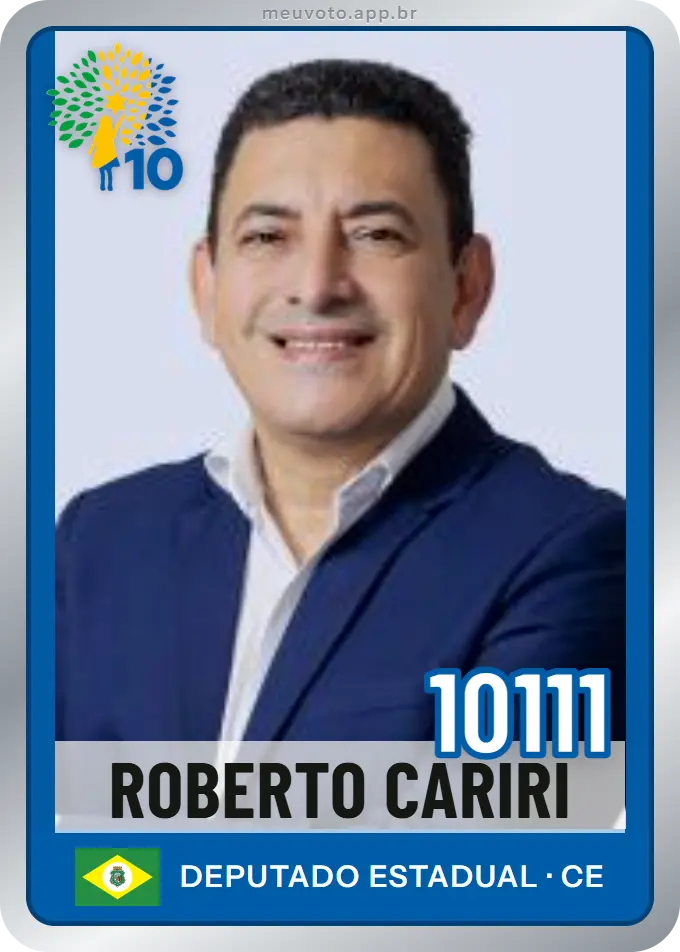 Carta de Roberto Cariri, número 10111, Republicanos