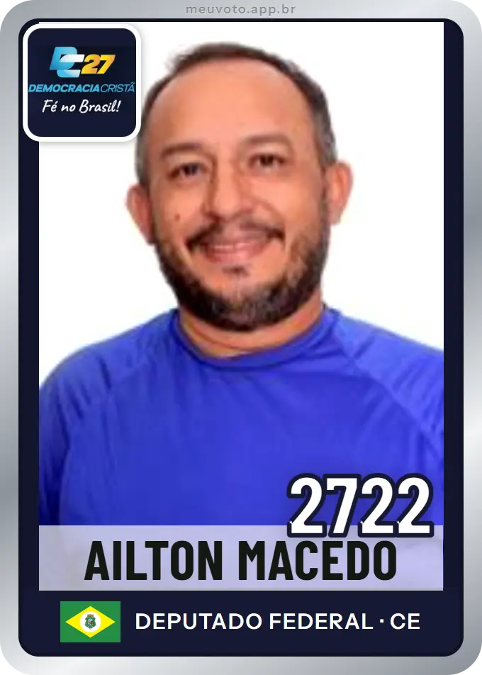 Carta de Ailton Macedo, número 2722, DC