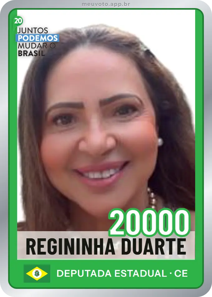 Carta de Regininha Duarte, número 20000, Podemos