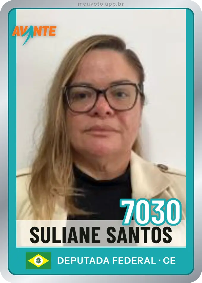 Carta de Suliane Santos, número 7030, Avante