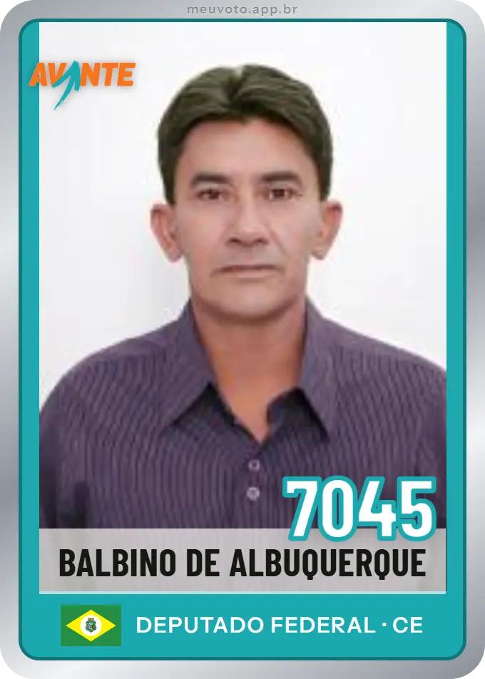 Carta de Balbino de Albuquerque, número 7045, Avante
