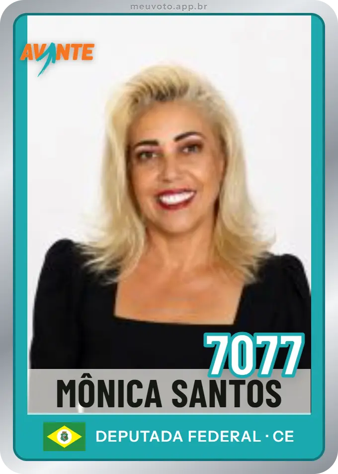 Carta de Mônica Santos, número 7077, Avante