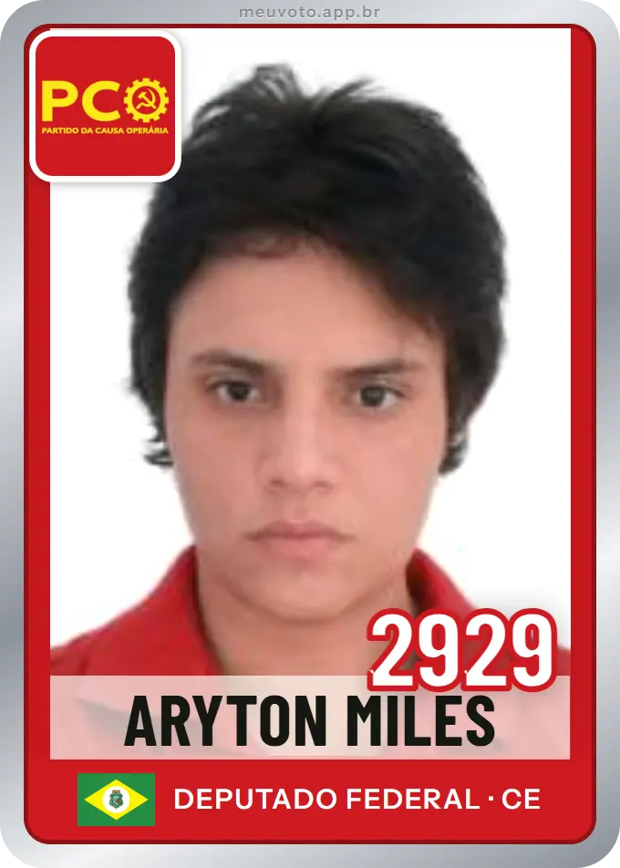 Carta de Aryton Miles, número 2929, PCO