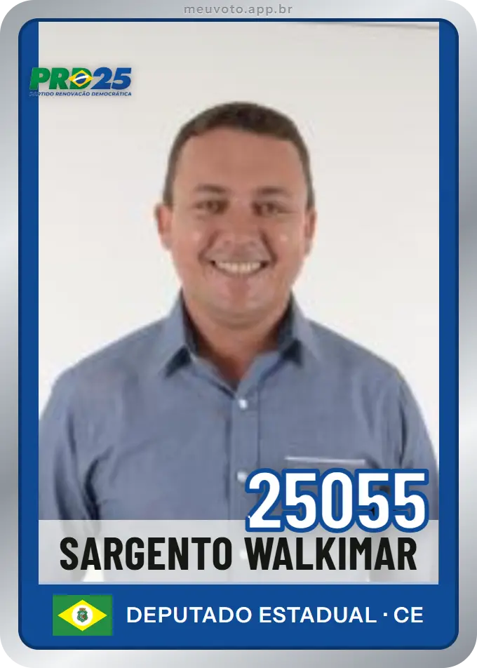 Carta de Sargento Walkimar, número 25055, PRD