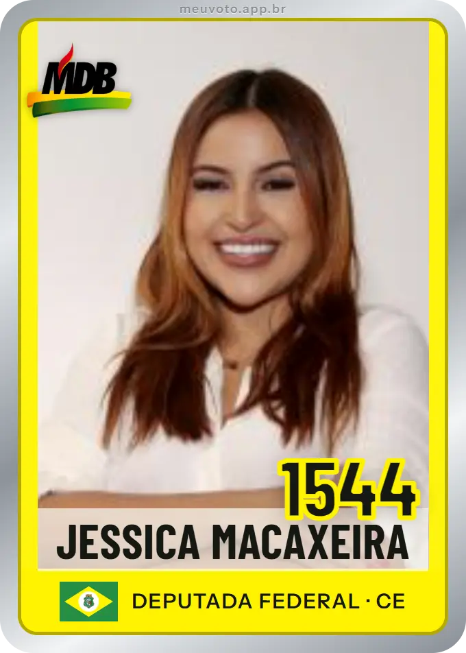 Carta de Jessica Macaxeira, número 1544, MDB
