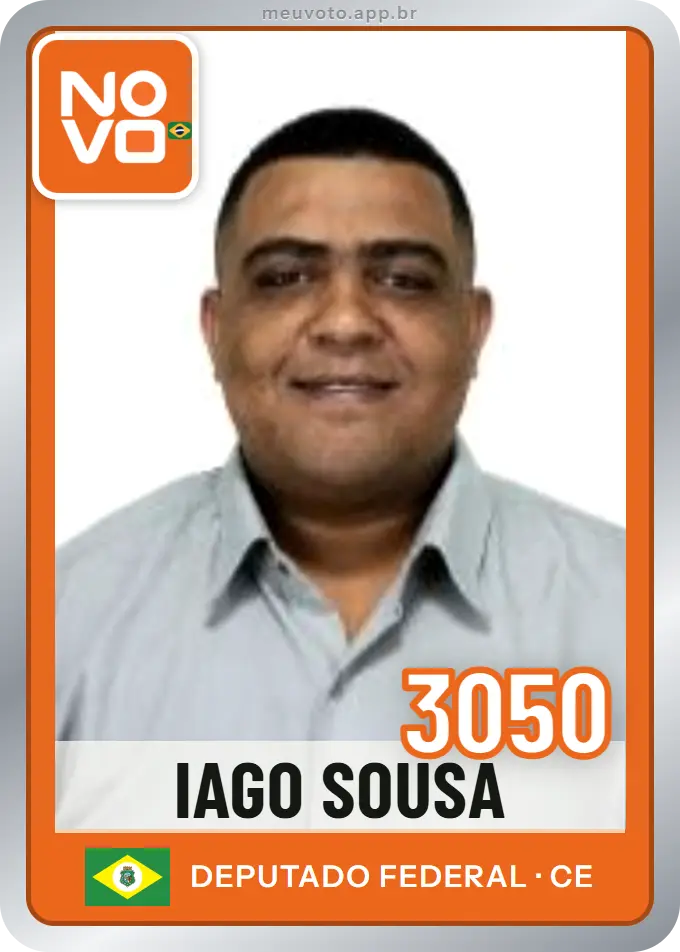 Carta de Iago Sousa, número 3050, Novo