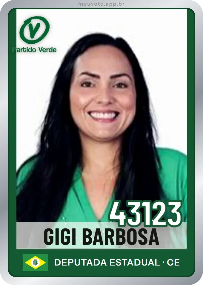 Carta de Gigi Barbosa, número 43123, PV